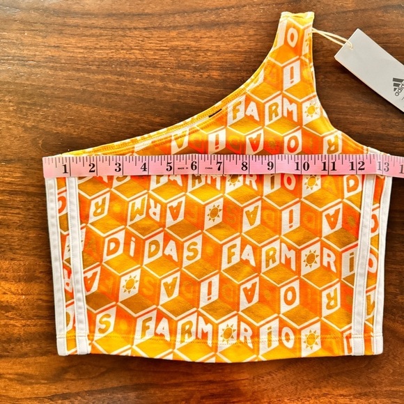 Adidas & FARM Rio tank size XS NEW One Shoulder - Picture 6 of 7